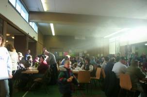 Wanderer in der Halle