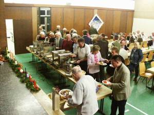 Ansturm am Buffet