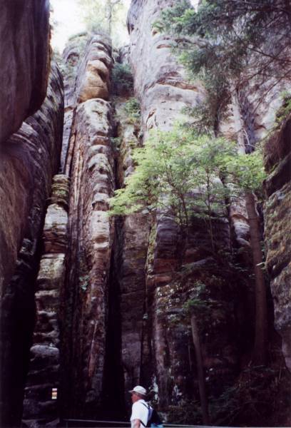 Wanderung durch die Felsen von Prachov